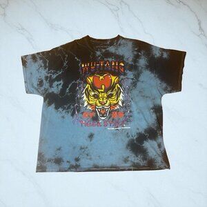 Wu-Tang Tie-Dye Graphic T-Shirt  Tiger Black Blue Mens Large/XL Hip Hop Rap